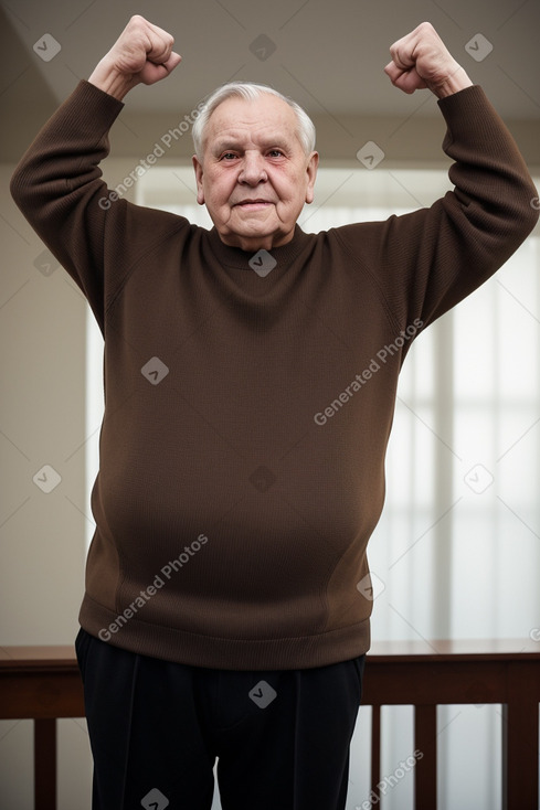 Slovak elderly male with  brown hair