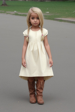 Omani child girl with  blonde hair