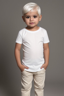 Puerto rican infant boy with  white hair