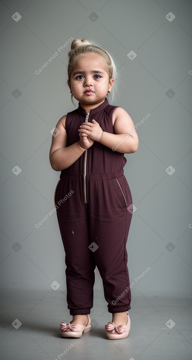 Qatari infant girl with  blonde hair