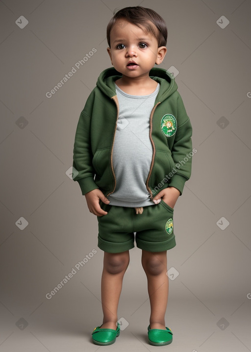 Tanzanian infant boy with  brown hair