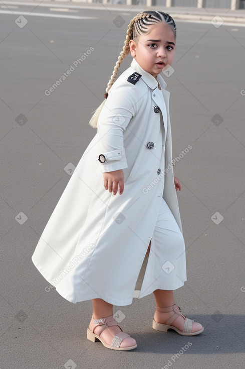 Bahraini infant girl with  white hair