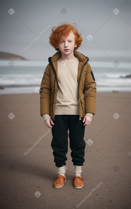 Jordanian child boy with  ginger hair