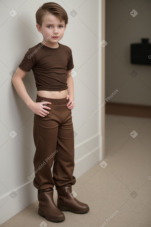 Lithuanian child boy with  brown hair