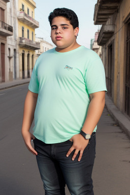 Cuban teenager boy with  black hair