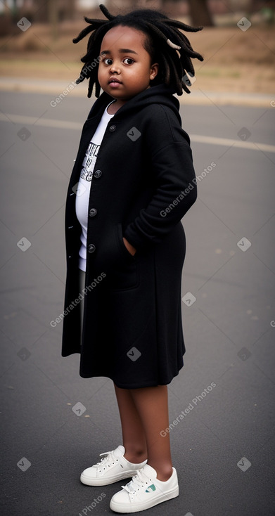 Ethiopian child girl with  black hair