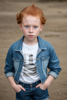 Icelandic child male with  ginger hair