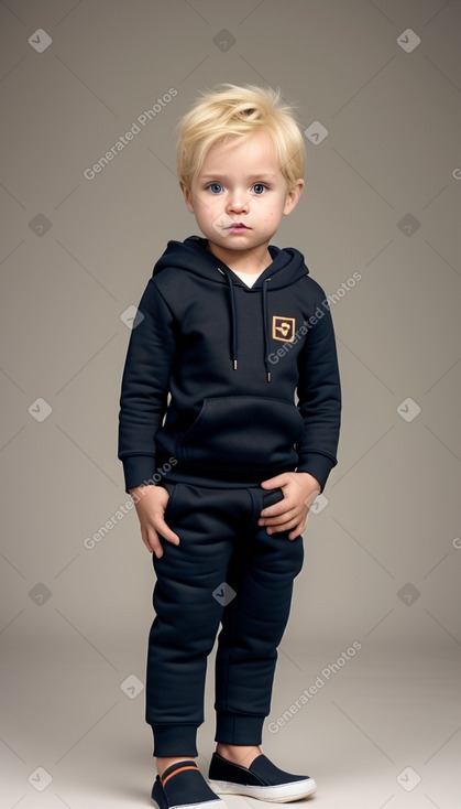 Zambian infant boy with  blonde hair