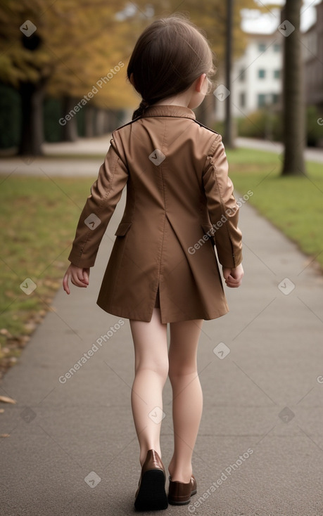 Child female with  brown hair