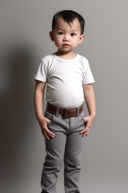 Vietnamese infant boy with  gray hair