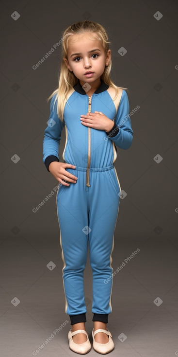 Moroccan infant girl with  blonde hair