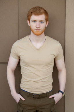 Spanish young adult male with  ginger hair