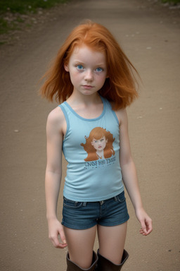 Slovenian child girl with  ginger hair