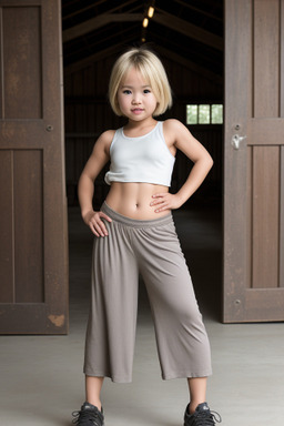 Thai infant girl with  blonde hair