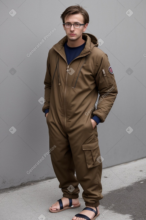 Slovenian adult male with  brown hair