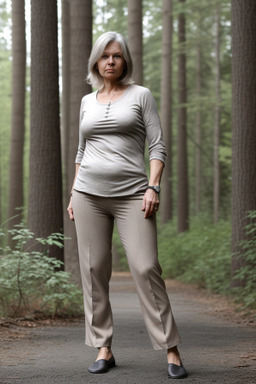 Finnish middle-aged female with  gray hair