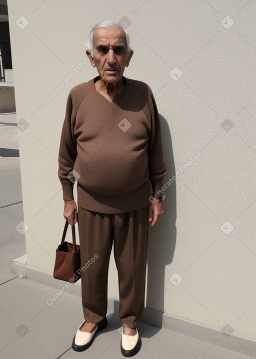 Emirati elderly male with  brown hair