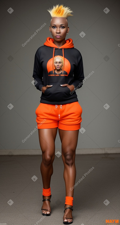 Nigerian 45 years female with  blonde hair