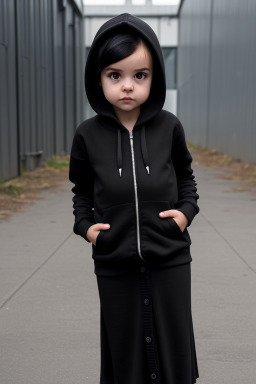 Swiss infant girl with  black hair