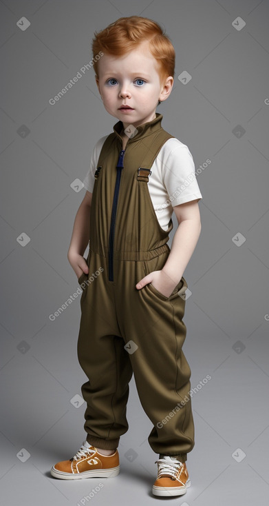 Slovenian infant boy with  ginger hair