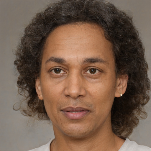 Neutral white adult male with medium  brown hair and brown eyes