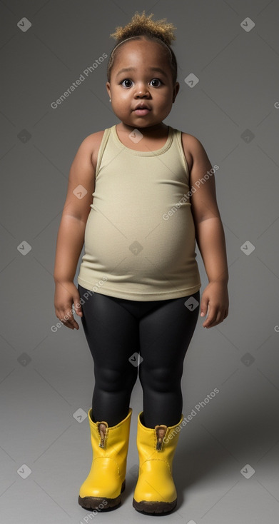 Jamaican infant girl with  blonde hair