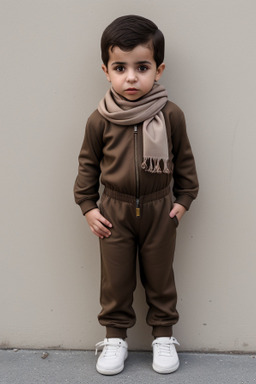 Iraqi infant boy with  brown hair