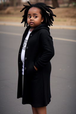 Ethiopian child girl with  black hair