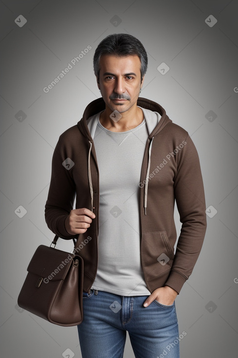 Turkish 45 years male with  brown hair