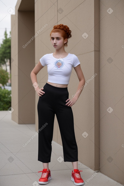 Armenian teenager girl with  ginger hair