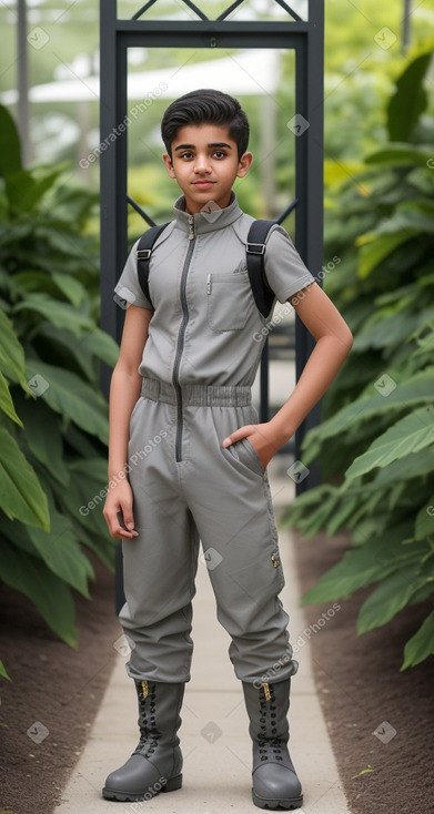 Qatari teenager boy with  gray hair