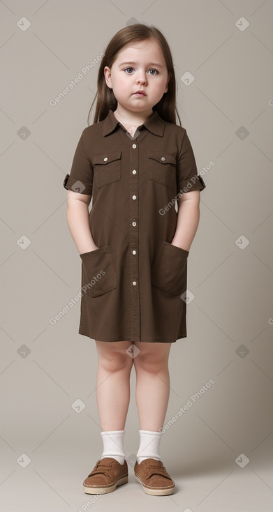 Hungarian infant girl with  brown hair