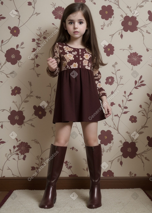 Syrian infant girl with  brown hair