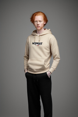 Norwegian adult non-binary with  ginger hair