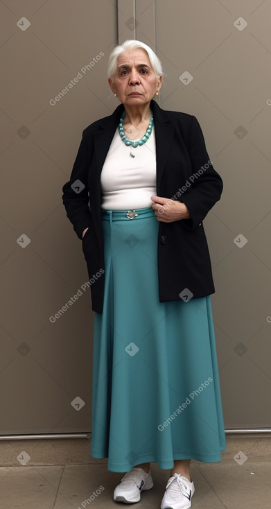 Iraqi elderly female with  white hair