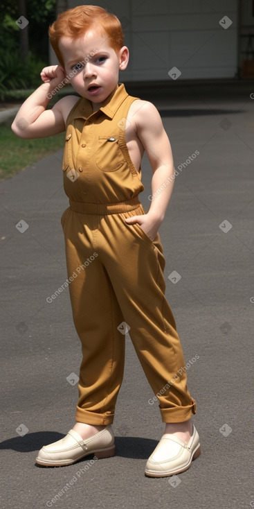 Puerto rican infant boy with  ginger hair