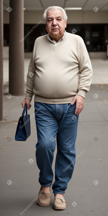 Greek elderly male with  blonde hair