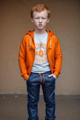 Malian child boy with  ginger hair