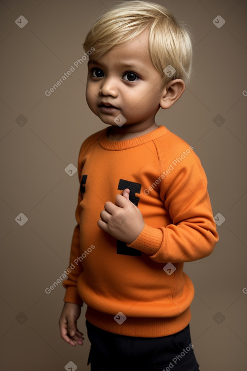 Bangladeshi infant boy with  blonde hair