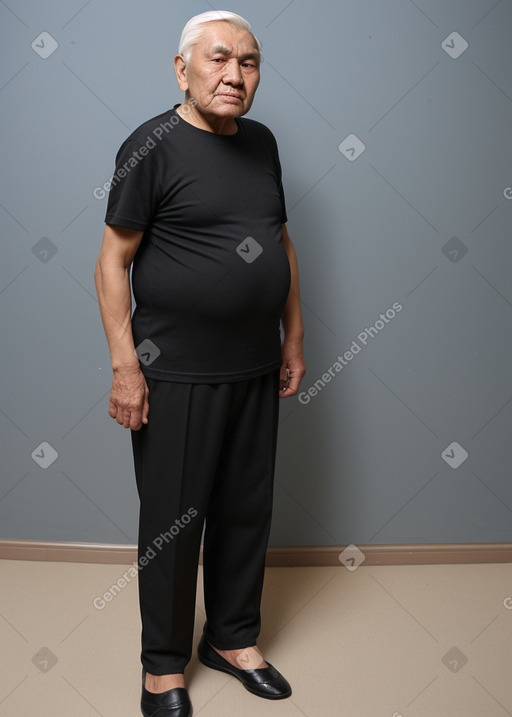 Uzbek elderly male with  black hair