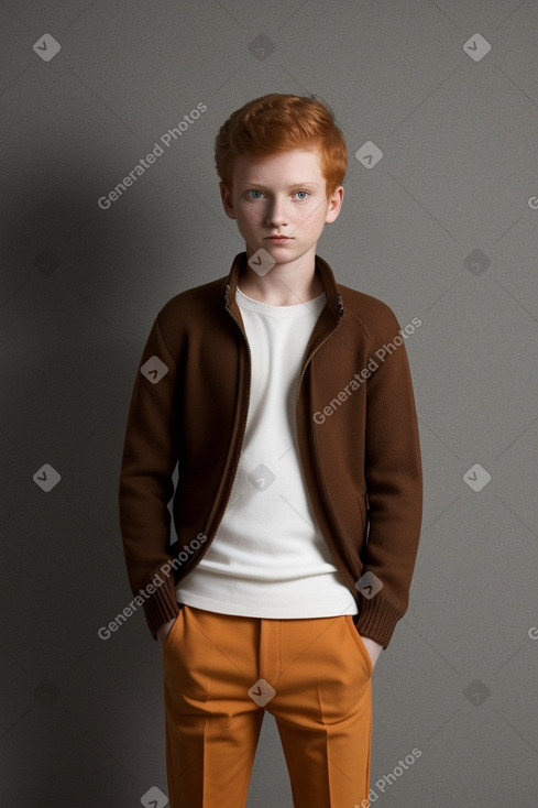 Indian teenager boy with  ginger hair