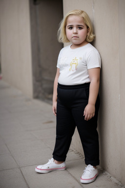 Syrian child female with  blonde hair