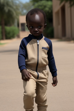 Sudanese infant boy with  blonde hair