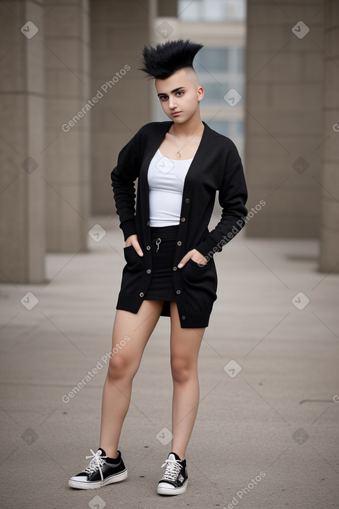 Azerbaijani teenager girl with  black hair