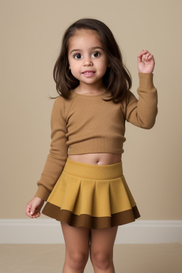 Puerto rican infant girl with  brown hair