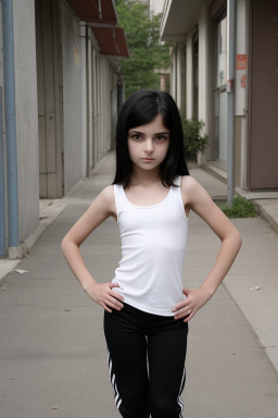 Bulgarian child girl with  black hair