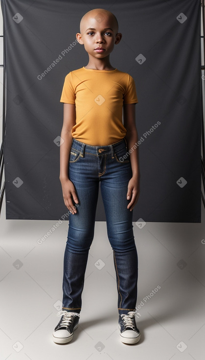 Jamaican child female with  ginger hair