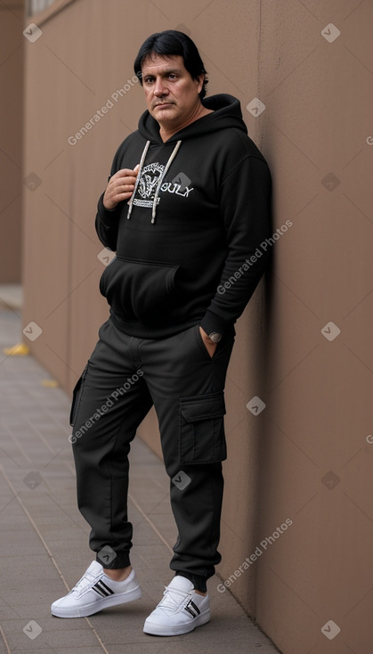 Paraguayan middle-aged male with  black hair