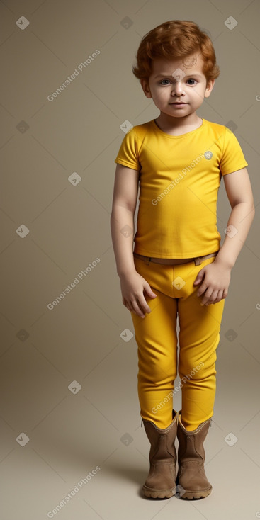 Indian infant boy with  ginger hair