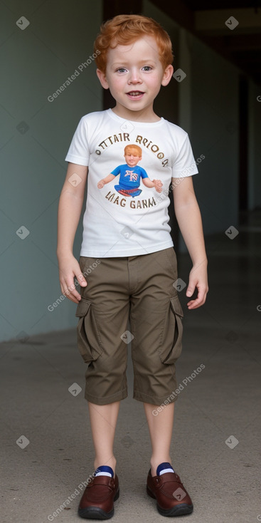 Costa rican infant boy with  ginger hair